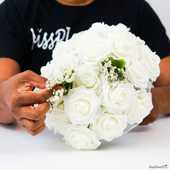 Wedding Bouquet With Artificial Flowers