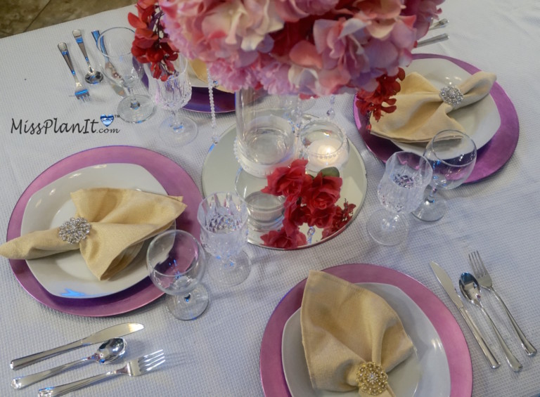 DIY:Passion Pink Birthday Party Centerpiece