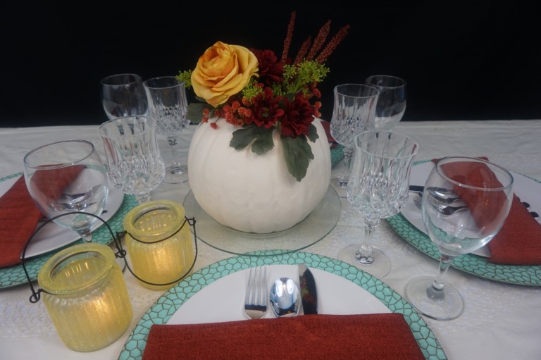 Fall Inspired:DIY Pumpkin Passion Centerpiece