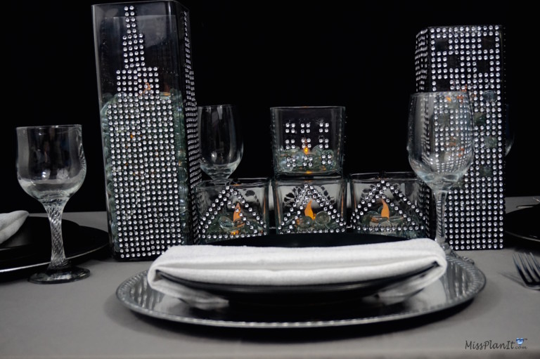 DIY: Blinged Out New York Skyline Centerpiece