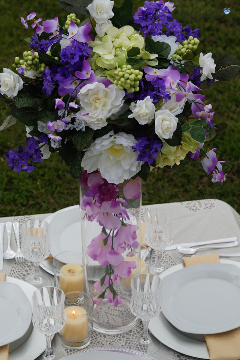 DIY: Tutorial Spring Bouquet 24 inch Tall Vase Wedding Centerpiece