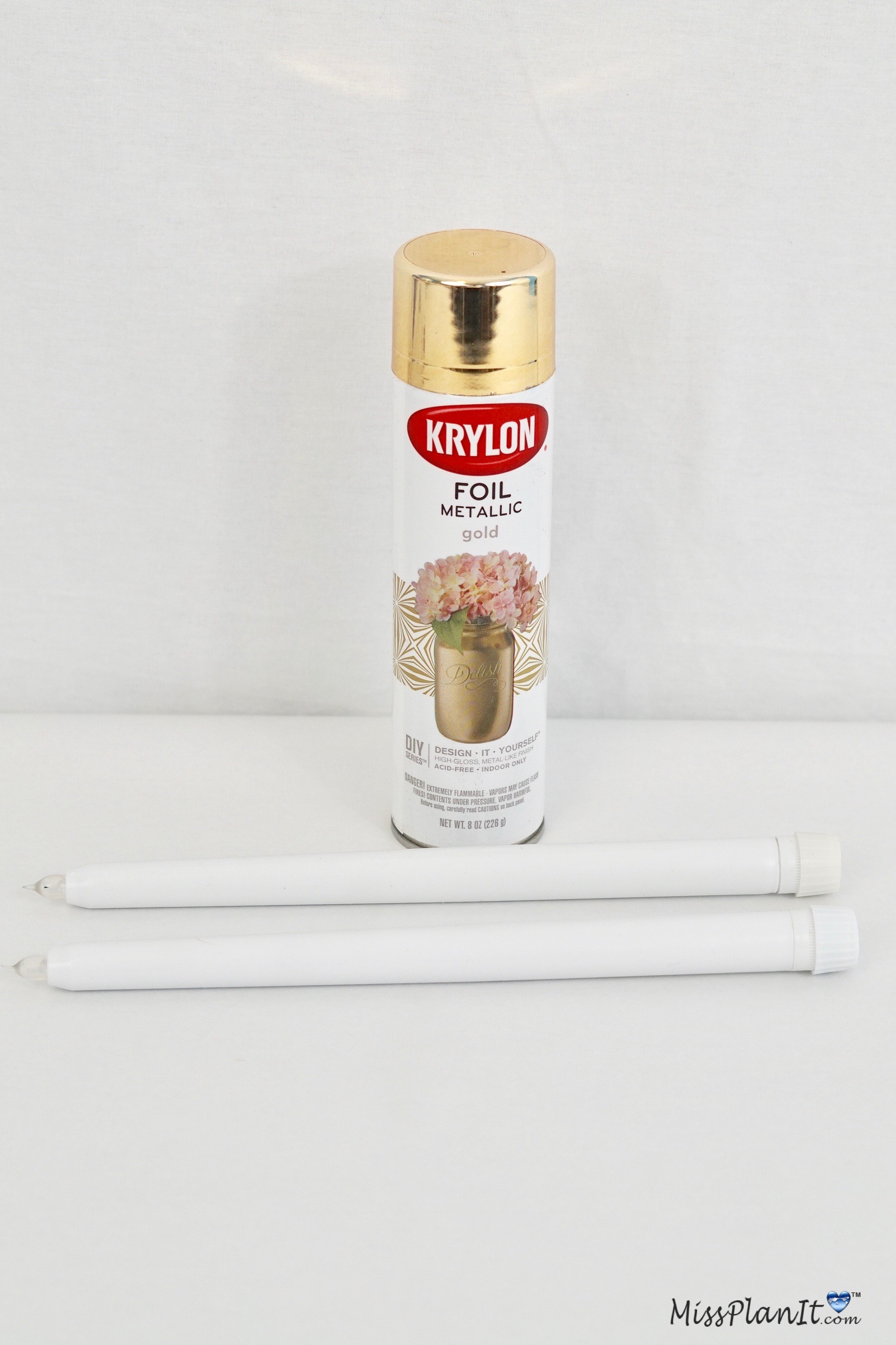 Krylon Foil High Gloss Gold Metallic Spray Paint 8 oz.