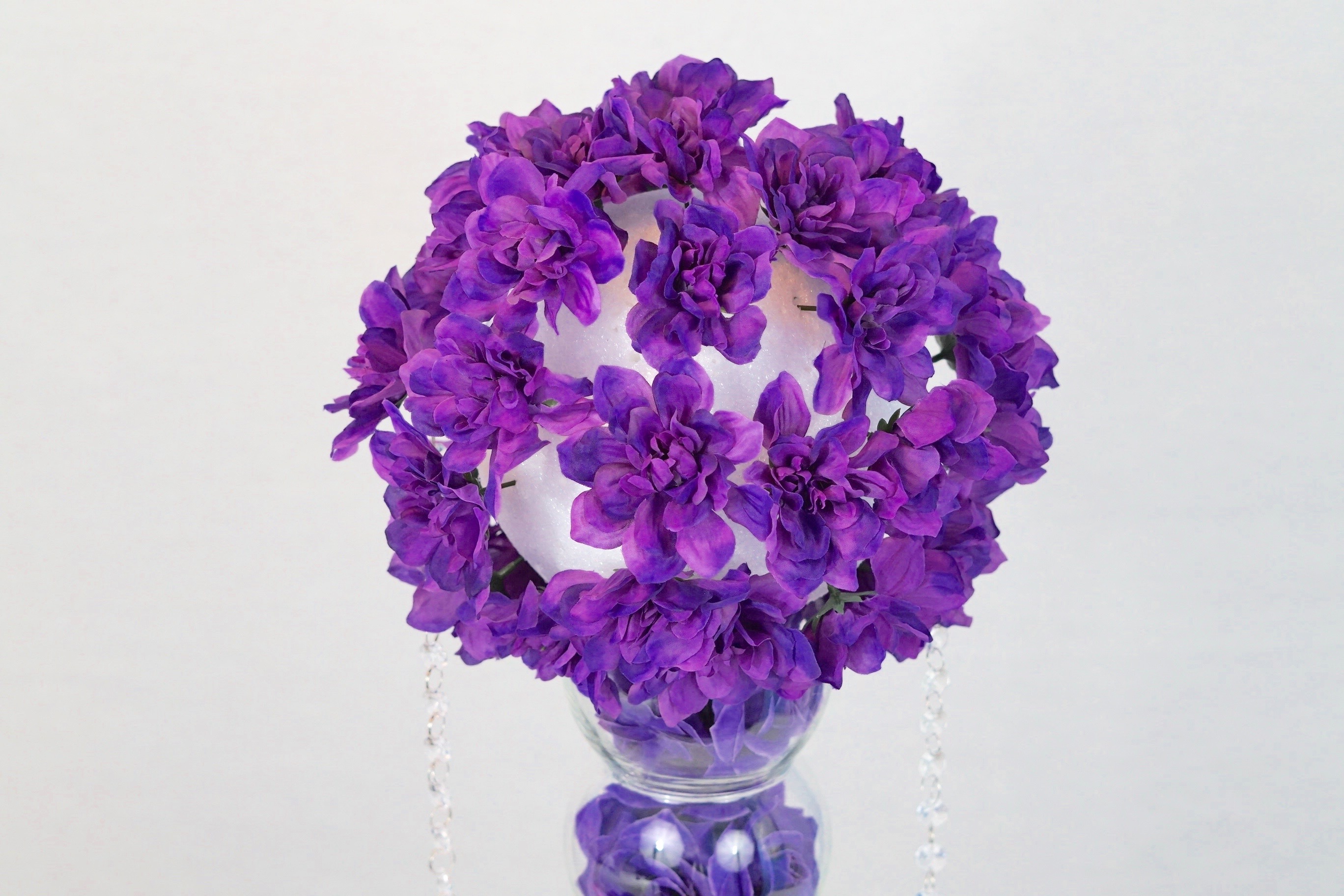 Purple Wedding Centerpiece