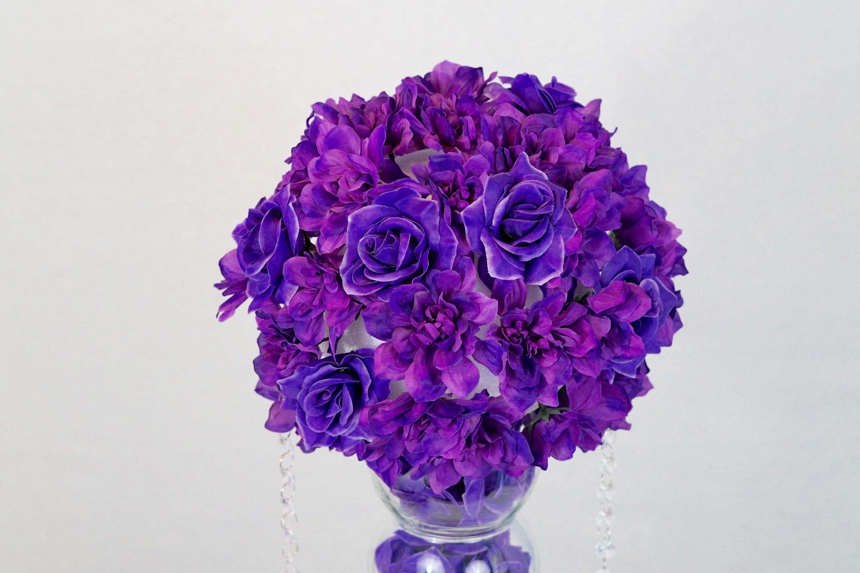 Purple Wedding Centerpiece