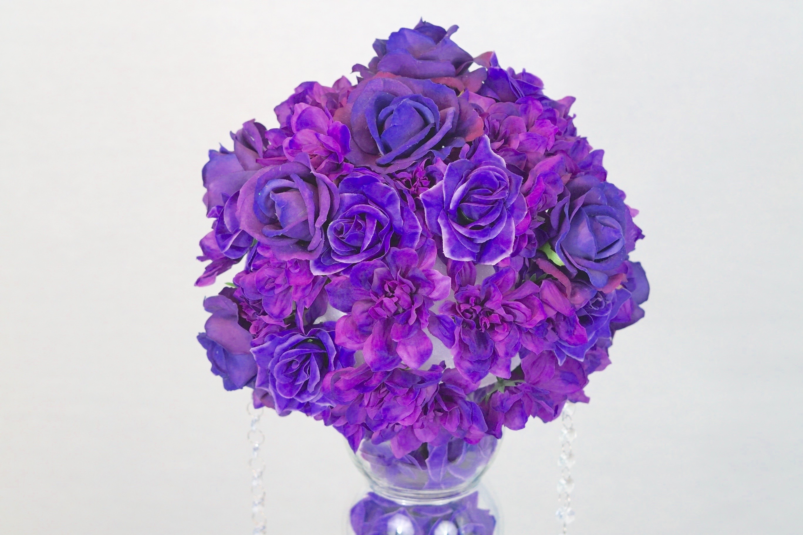 Purple Wedding Centerpiece