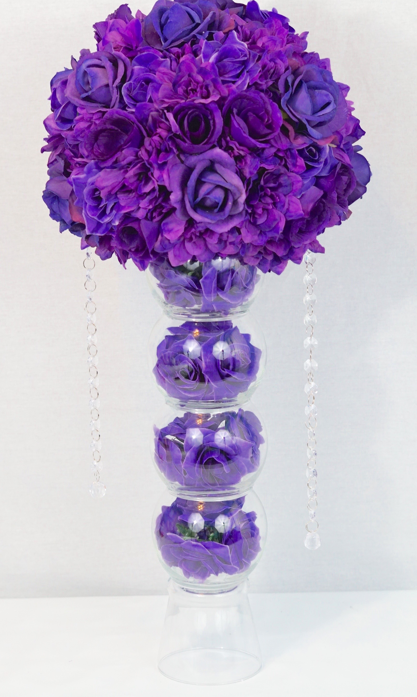 Purple Wedding Centerpiece