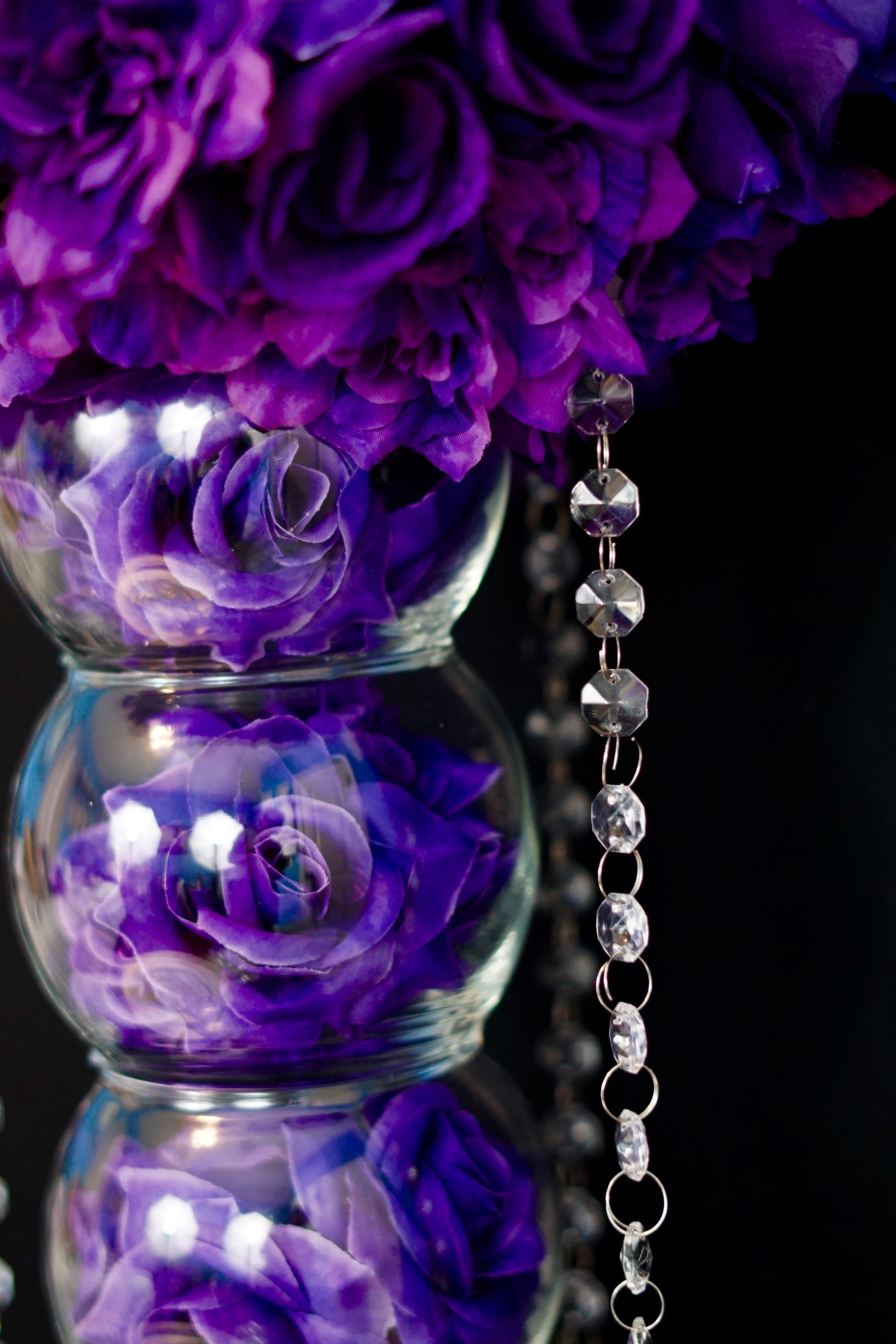 Purple Wedding Centerpiece