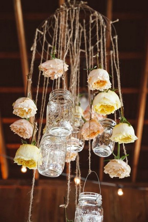 26 Must-See Wedding Chandeliers You Could Totally DIY with a Hula Hoop