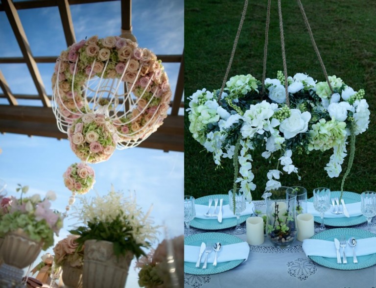 26 Must-See Wedding Chandeliers You Could Totally DIY with a Hula Hoop
