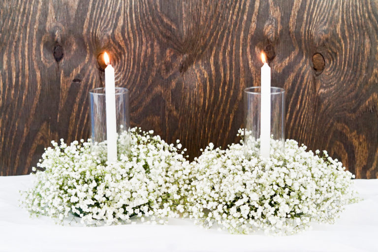 Baby's Breath Wedding Centerpiece