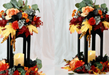 Tall Fall Lantern Wedding Centerpiece!