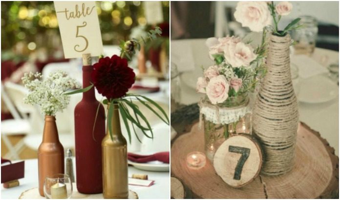 Bottle Wedding Centerpieces