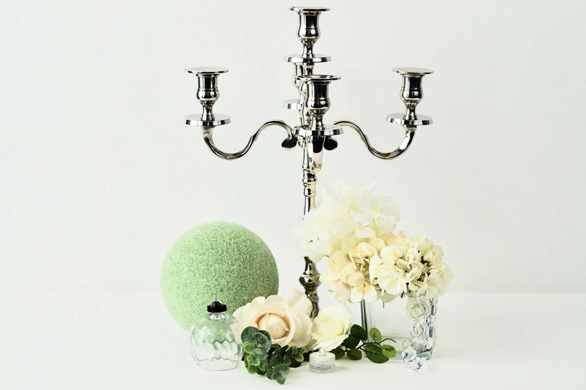 DIY Tall Princess Candelabra Wedding Centerpiece 