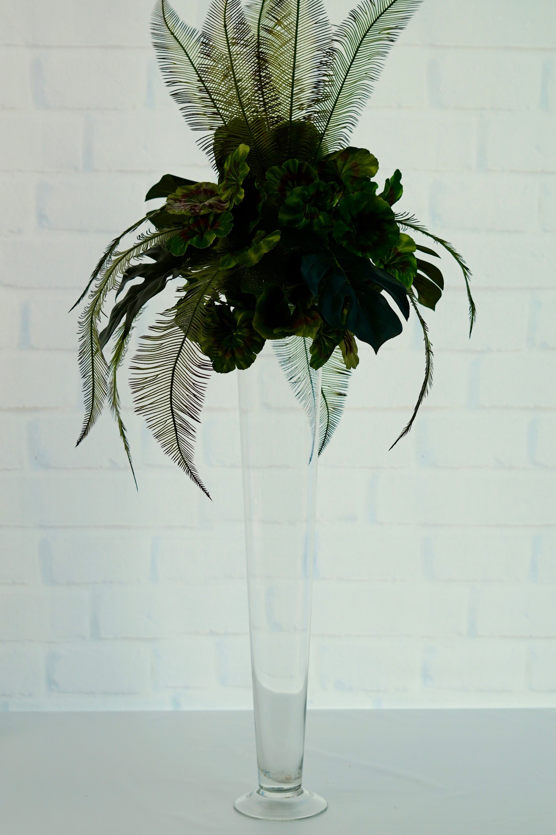 Glam Tropical Wedding Centerpiece