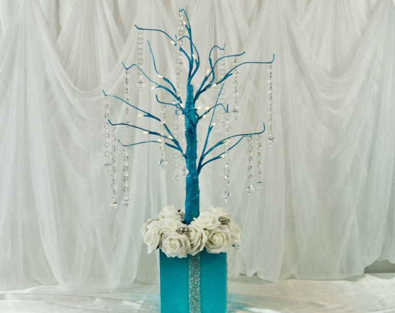 Tiffany Blue Wedding Centerpiece