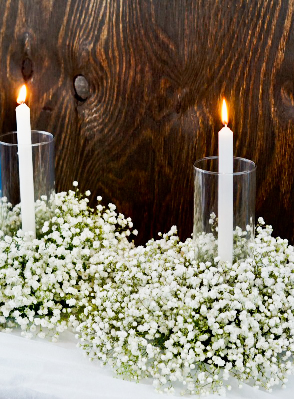 Baby's Breath Wedding Centerpiece