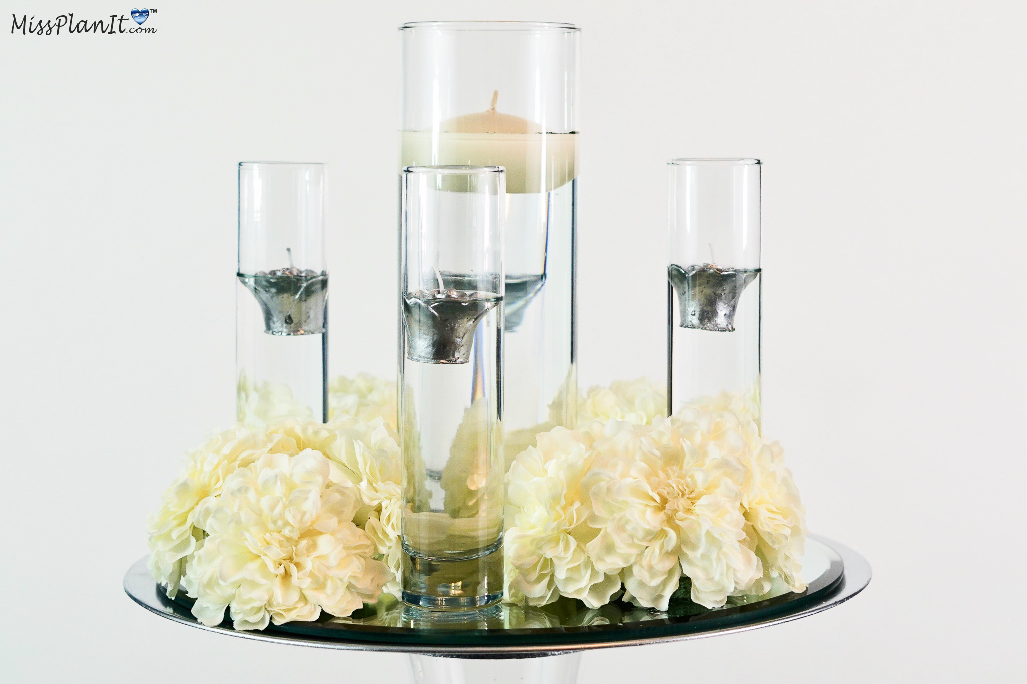 Floating Candles Wedding Centerpieces