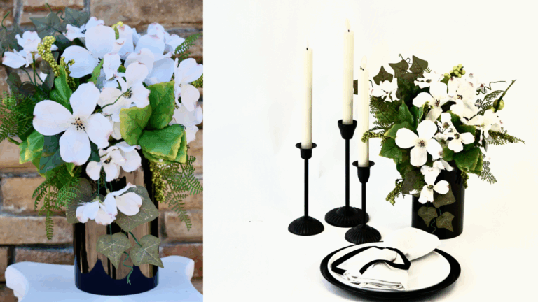 3 Easy Steps! Black Tie Wedding Centerpiece Idea! 
