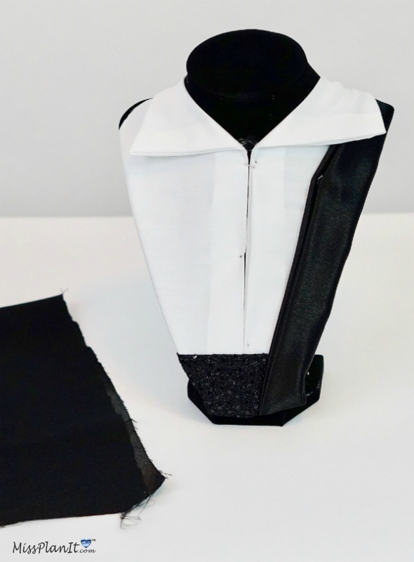 How To Make a DIY No-Sew Groom's Tuxedo Wedding Centerpiece 20