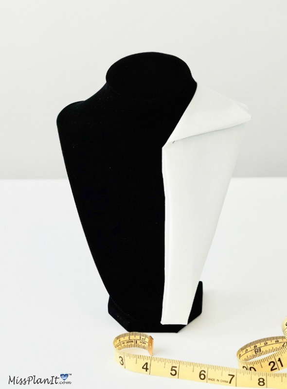 How To Make a DIY No-Sew Groom's Tuxedo Wedding Centerpiece 2