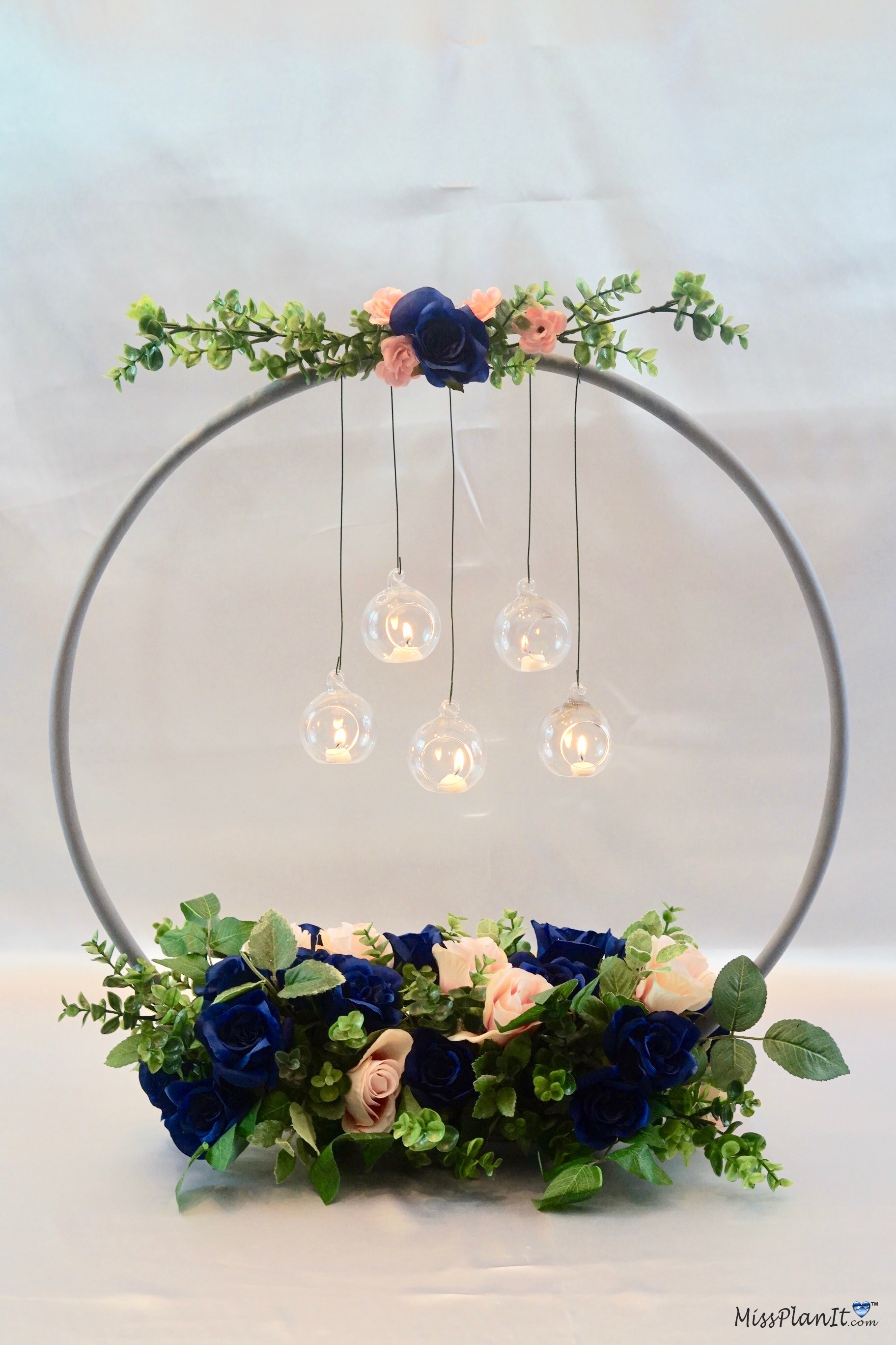 1 Hula Hoop Wedding Hack How To Make A Chandelier Wedding Centerpiece