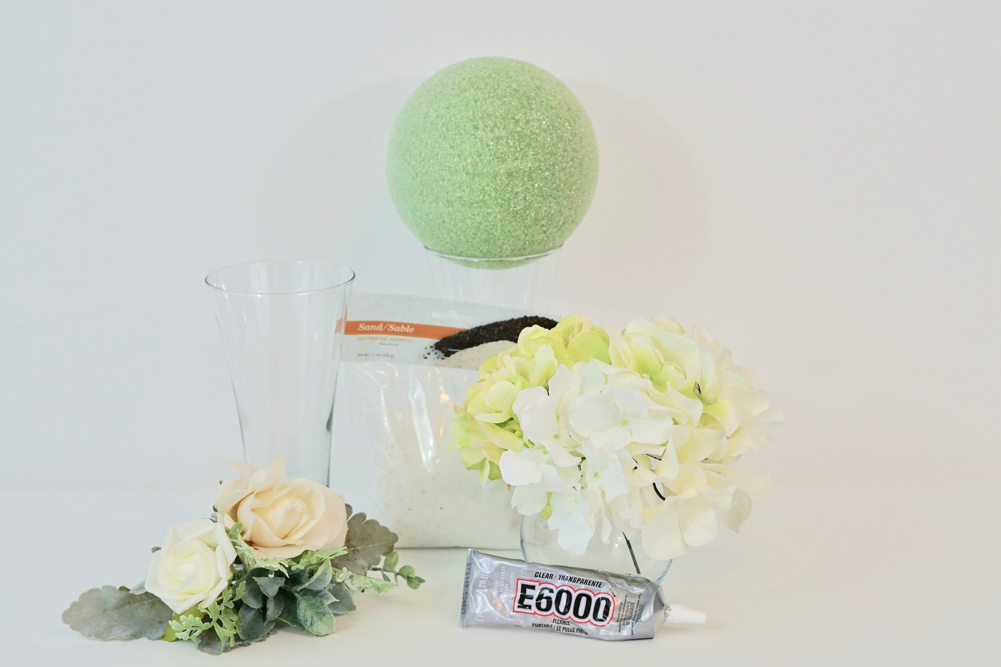 Mint Beach Wedding Centerpiece 