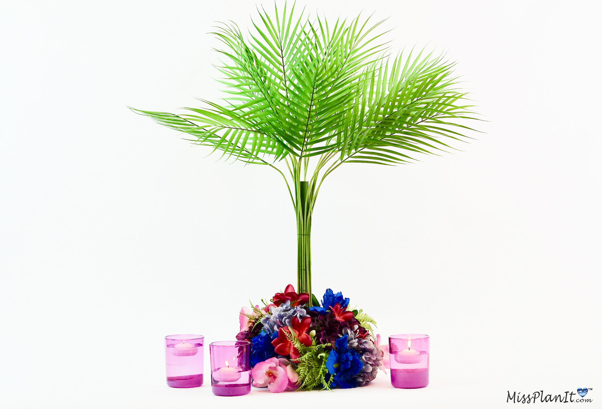 Palm Tree Tropical Wedding Centerpiece 29