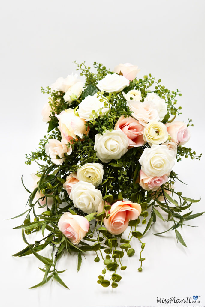 cascading wedding bouquet