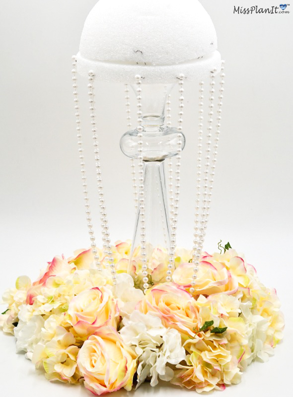 Pink Wedding Flowers Centerpiece