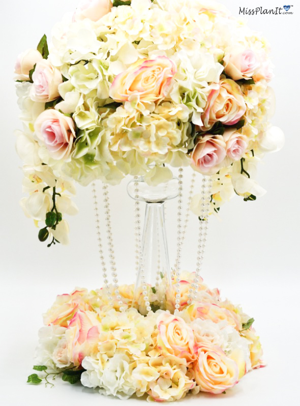 Pink Wedding Flowers Centerpiece