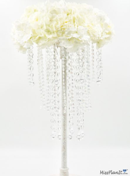 Tall Hydrangeas Wedding Centerpiece