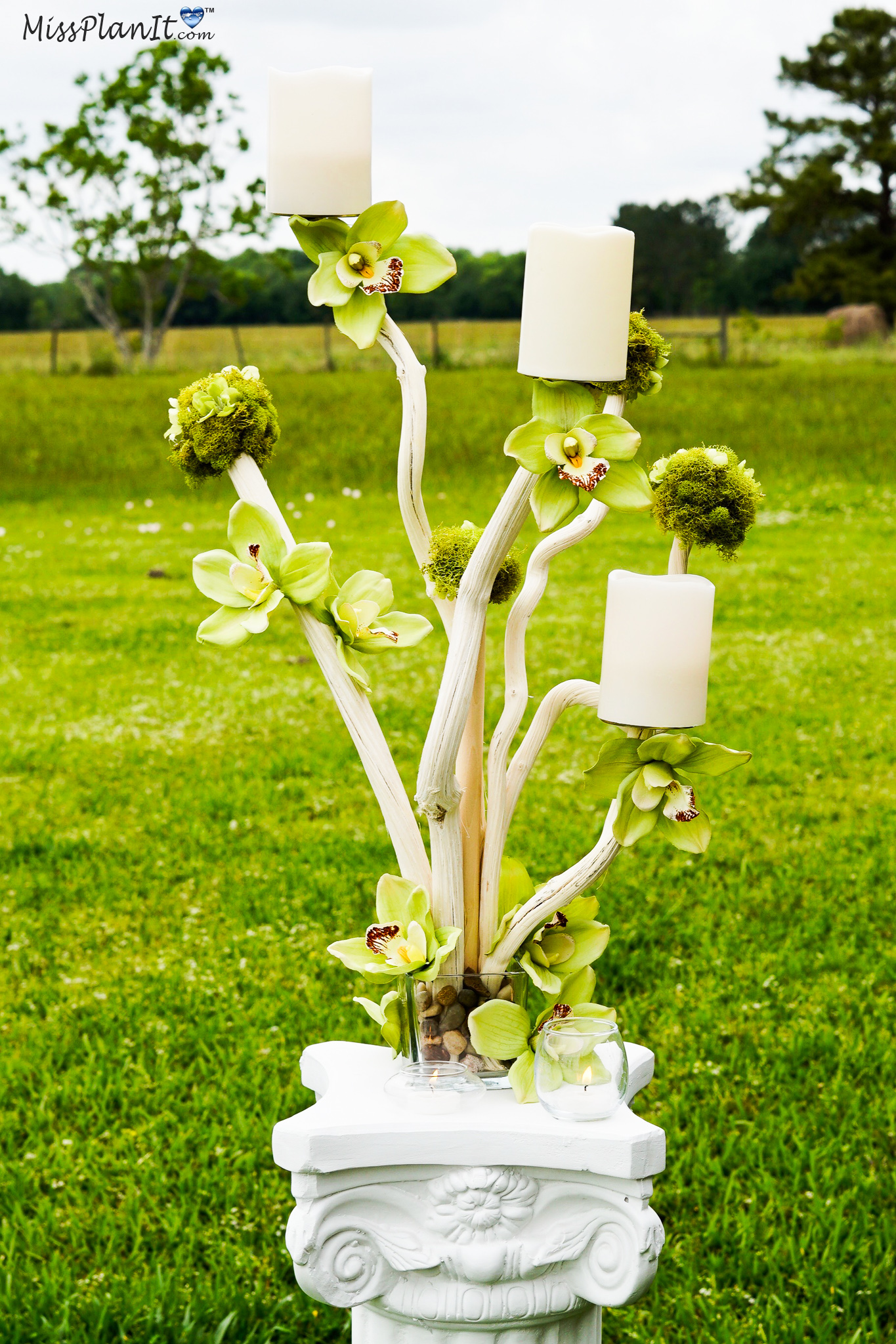 Tall Driftwood Rustic Wedding Centerpiece
