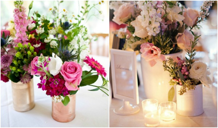 Wedding discount tin cans